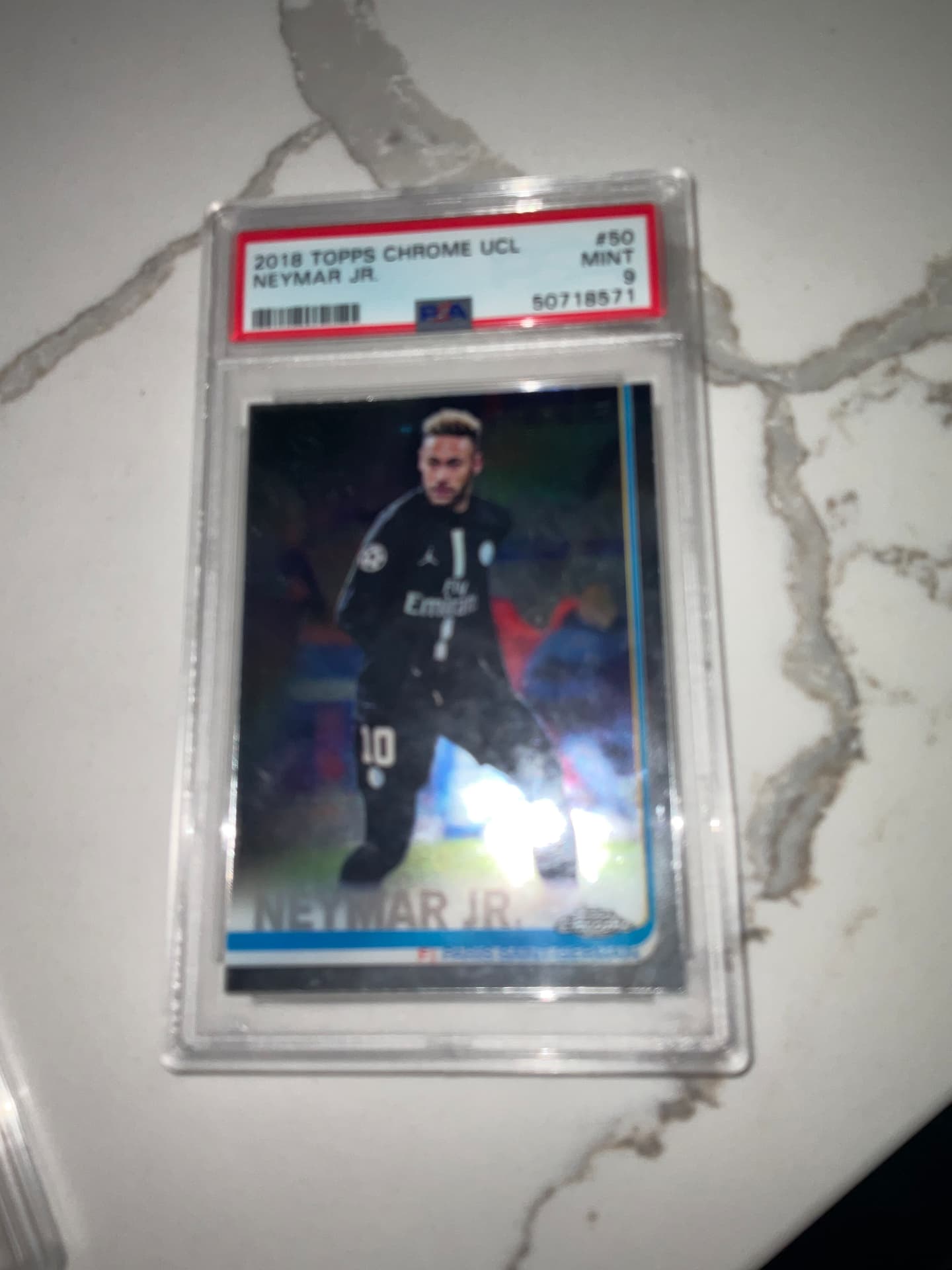 2018 Topps Chrome UCL Neymar Jr. #50